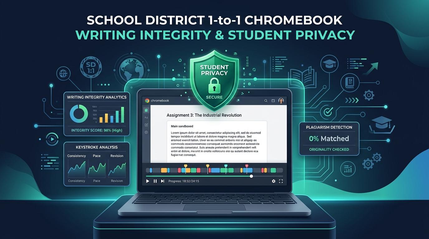 How Can School Districts Audit Student Writing Integrity on 1-to-1 Chromebooks Without Invasive Screen-Monitoring Spyware? | Checkmark Plagiarism