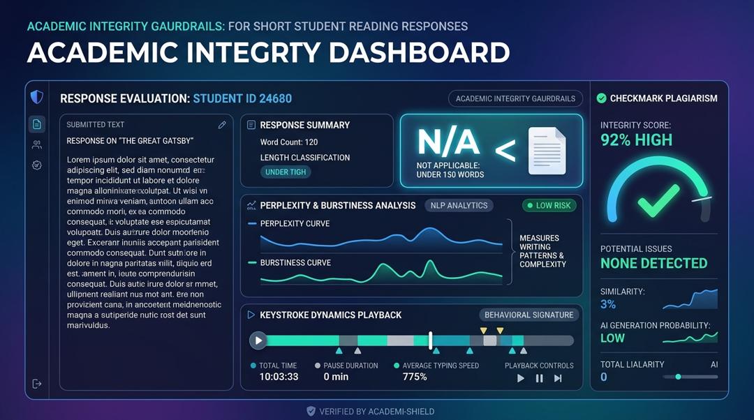 How Do Honest Short-Text Guardrails Prevent False-Positive AI Flags in Reading Responses? | Checkmark Plagiarism
