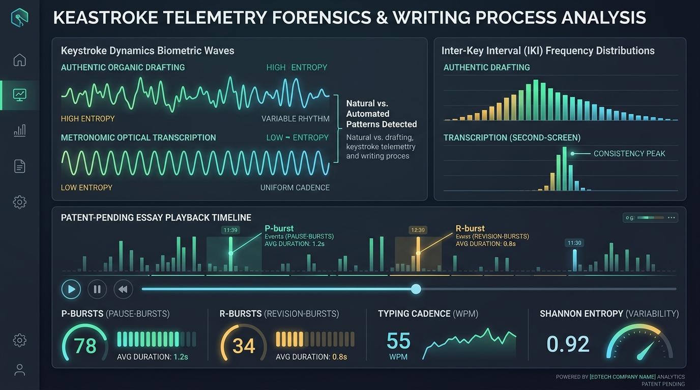 What Keystroke Telemetry Signals Distinguish Authentic Drafting From Manual Transcription? | Checkmark Plagiarism