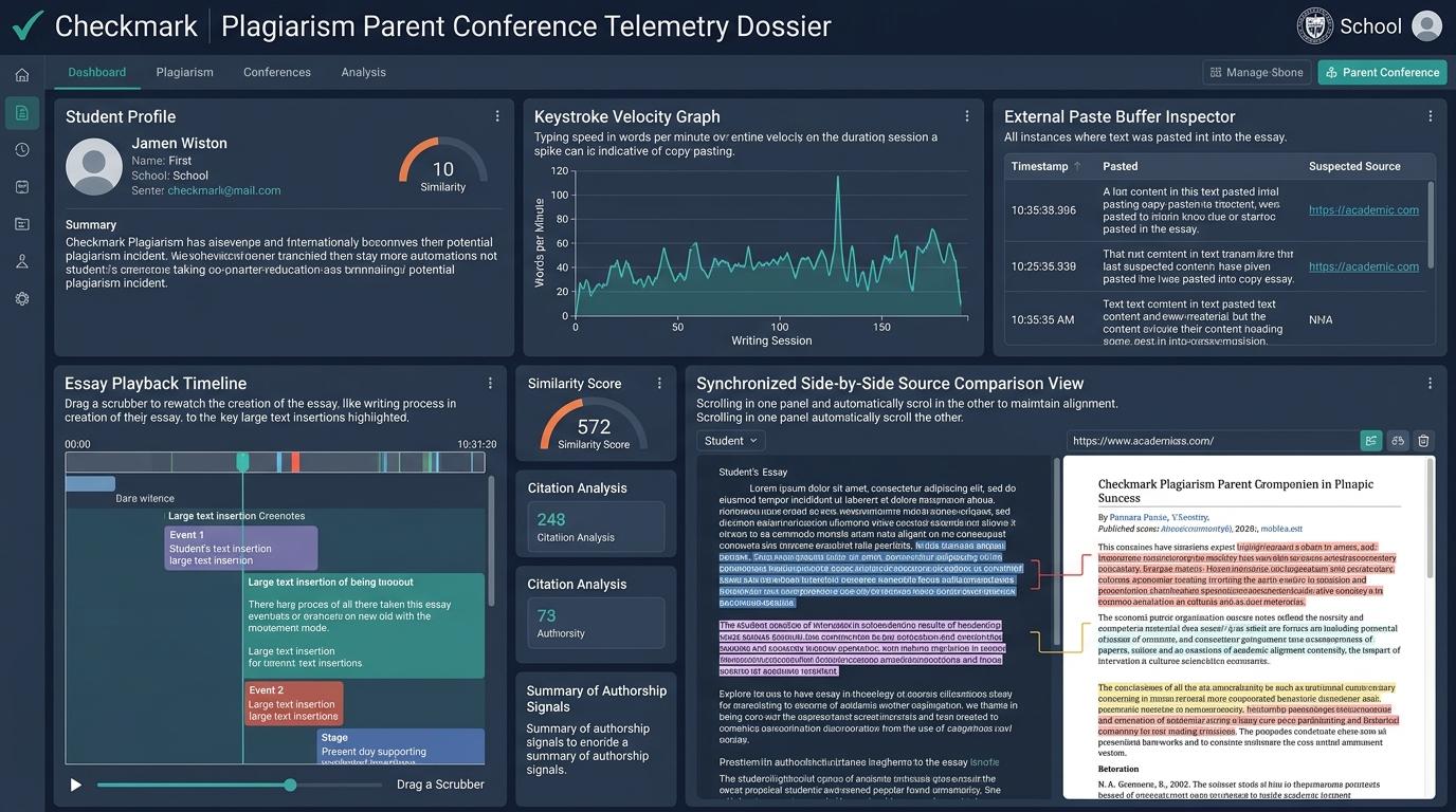 What Objective Telemetry Evidence Should School Principals Review With Parents During Contested AI Misconduct Conferences? | Checkmark Plagiarism