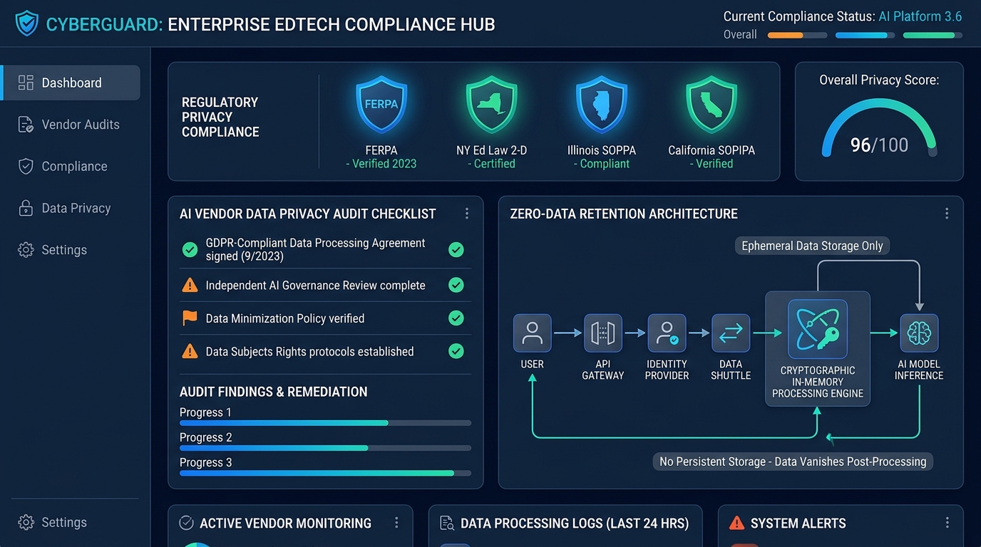 District CTO AI Vendor Privacy Audit & Zero-Retention Technical Architecture Hub